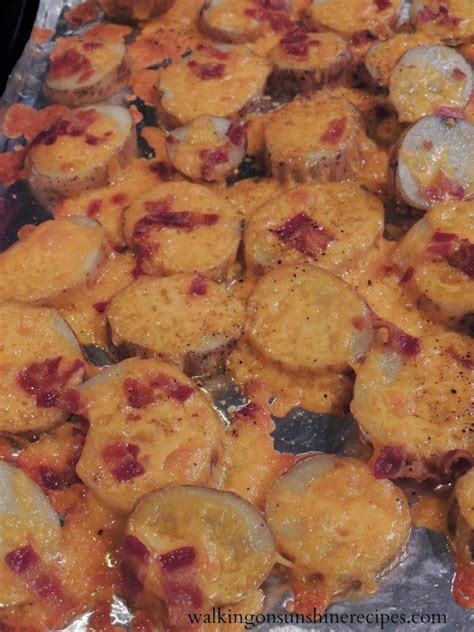 Bacon Roasted Cheesy Potatoes Walking On Sunshine Recipes