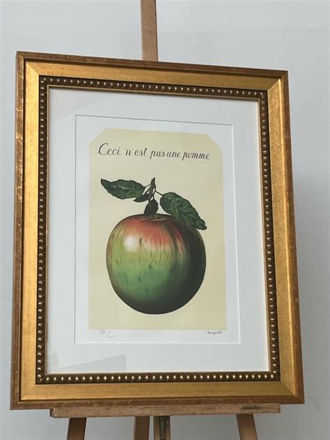 Nu via ARTAuction online René Magritte dit is geen appel