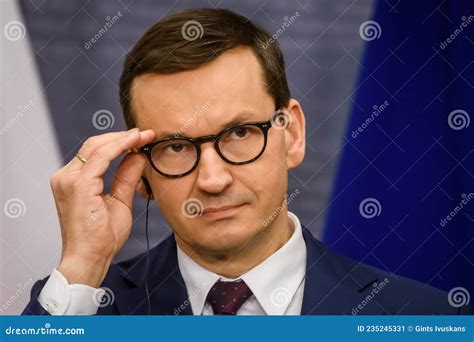 Mateusz Morawiecki At Photo Prime Minister Of Poland Editorial Photo