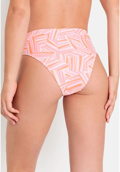 Lscn By Lascana Highwaist Bikini Hose Lisa Rosa Bedruckt