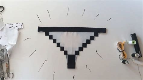 Pixel Panties Pixelated Lingerie Noveltystreet