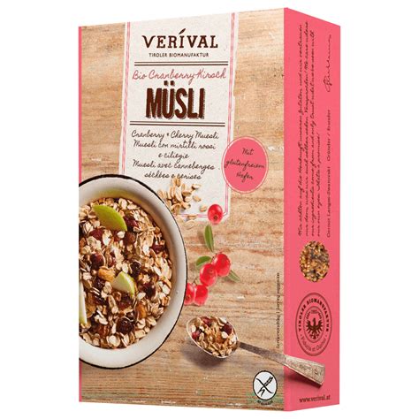 Verival Bio Cranberry Kirsch Müsli 300g bei REWE online bestellen