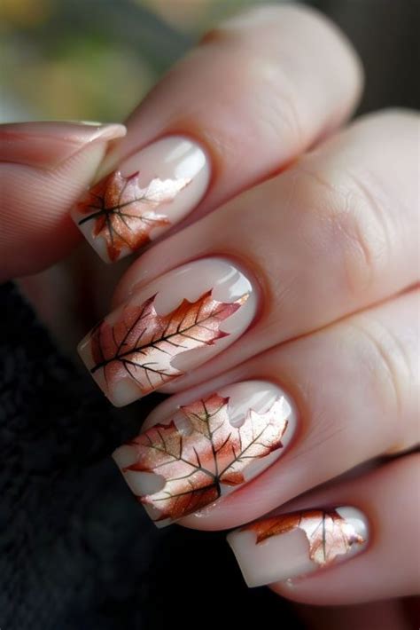 20 Nude Fall Nails Ideas 2024 Almond Coffin And Short Designs For Elegant Autumn Looks
