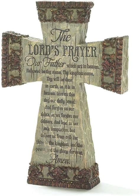 Amazon Dicksons The Lord S Prayer Antiqued Filigree Inch Resin