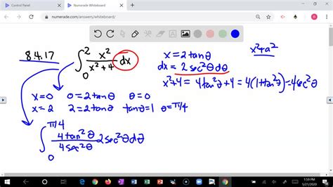 Solvedtrigonometric Substitutions Evaluate The Following Integrals Using Trigonometric