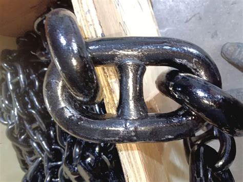 Black Painted Stud Link Anchor Chain For Anchor Studless Anchor Chain