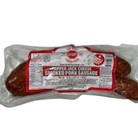 Best Stop Pepper Jack Smoked Pork Sausage 14 Oz 850026987287