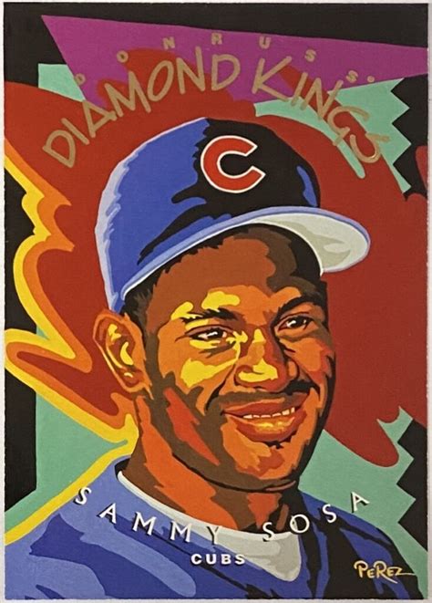 Sammy Sosa 1994 Donruss Chicago Cubs Baseball Diamond Kings Card KBK