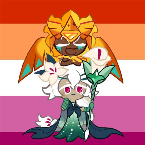 Lesbian In White Lilies Cartoon Art Cookie Run