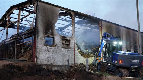 Brand Auf Gresaubacher Bauernhof Feuerwehr Der Stadt Lebach