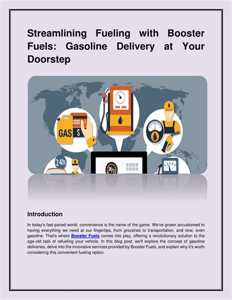 Ppt Streamlining Fueling With Booster Fuels Gasoline Delivery At