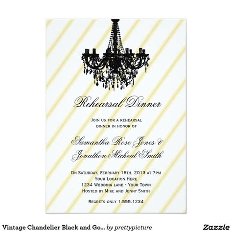 An Elegant Chandelier Wedding Card