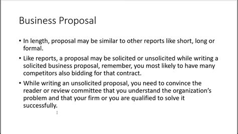 Business Communication And Report Writing Proposals Bcrw Youtube