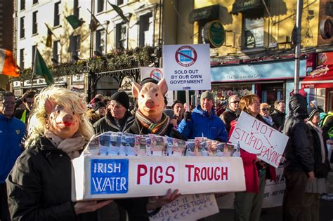 Swept Up In A Dublin Water Protest - Manipulated Reality