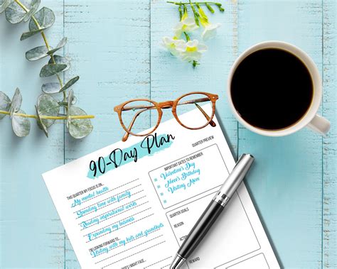 Goal Planner Kit 35 Page Printable Goal Tracking Templates Etsy