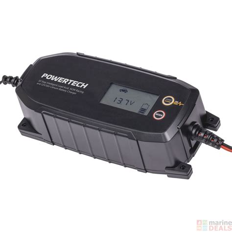 Powertech 10 Step Intelligent Lithiumlead Acid Battery Charger 1216