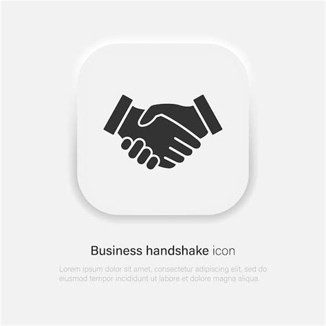 Premium Vector Business Handshake Icon Vector Contract Agreement