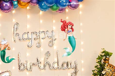 Get a Mermaid Themed Balloon Decor for your Kids 1st Birthday, or any ...