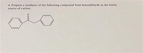 Propose a synthesis of the following compound from | Chegg.com