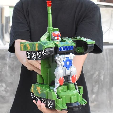 Tanque De Guerra Brinquedo Transforma Rob Shopee Brasil