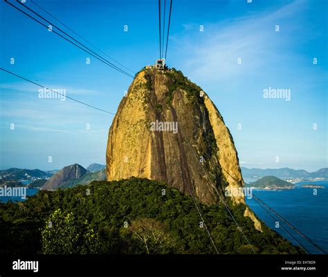 View of the Sugarloaf Mountain from the cable car, Rio de Janeiro, Brazil Stock Photo - Alamy