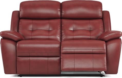 Antonin Red Leather Non-Power Reclining Loveseat | Rooms to Go