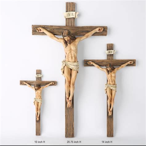 Crucifix Wall Cross Jesus Christ Inspirtional Hom Déco culpture