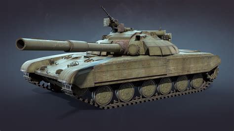 T-64 BM Bulat Low-Poly 3D Model $49 - .unknown .fbx .obj .blend - Free3D
