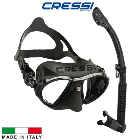 Cressi Zeus Itaca Dry Mask Snorkel Sets Dive Gear Australia