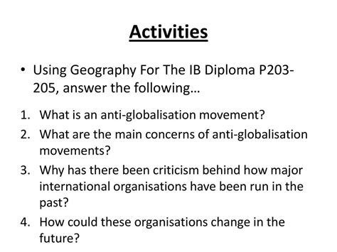 Anti Globalisation Movements Ppt Download