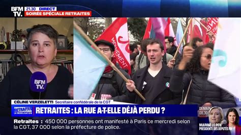 Céline Verzeletti CGT sur les retraites Ce n est pas parce que la