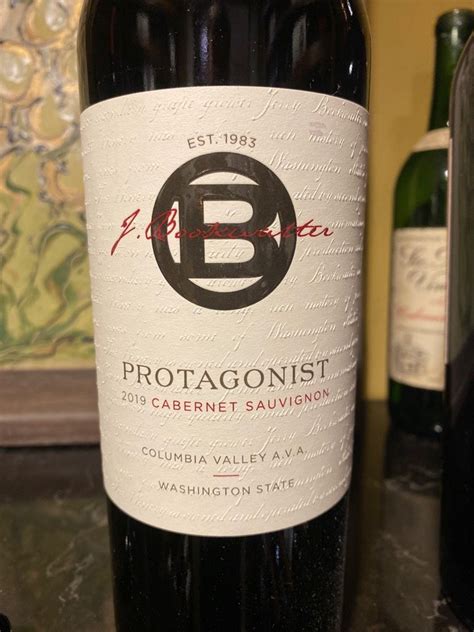 2019 J Bookwalter Cabernet Sauvignon Protagonist Usa Washington