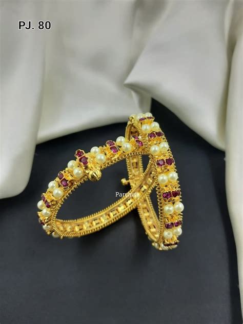 Golden Brass Cooper Moti Design Bangles At Rs Set In Mumbai Id