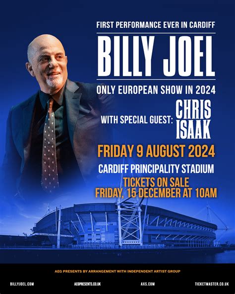 Billy Joel Tour Cardiff Tickets Sana Joseph