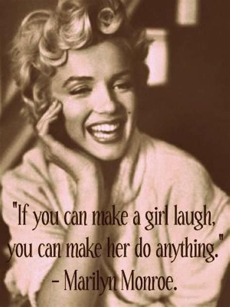 Marilyn Monroe Girl Laugh Quote Quotes Pinterest