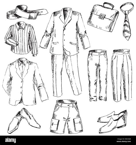 Set of business clothes for men Stock Photo - Alamy