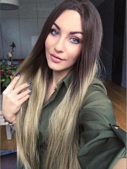 Black Ombre Blonde Long Synthetic Lace Front Wig SNY077 Home DonaLoveHair