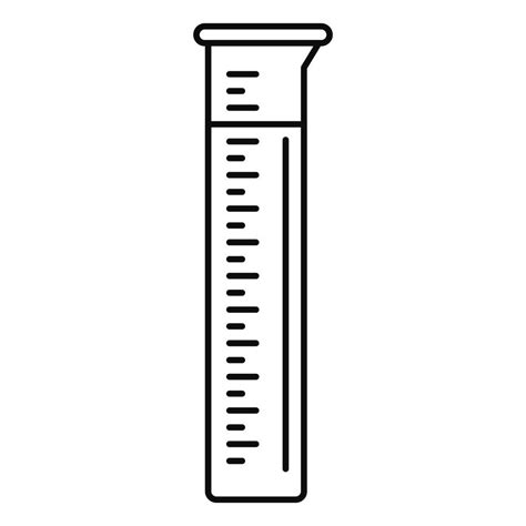 Measurement Test Tube Icon Outline Style Vector Art At Vecteezy