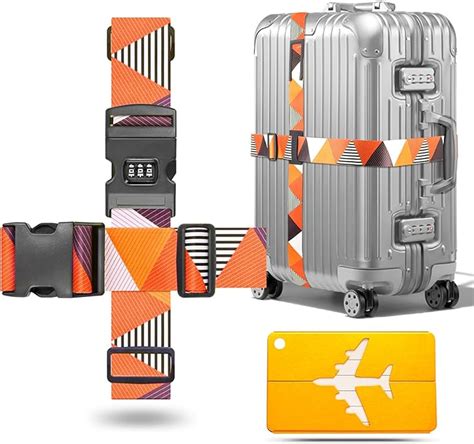 Luggage Straps With Locks Lockable Luggage Straps With Luggage Labels