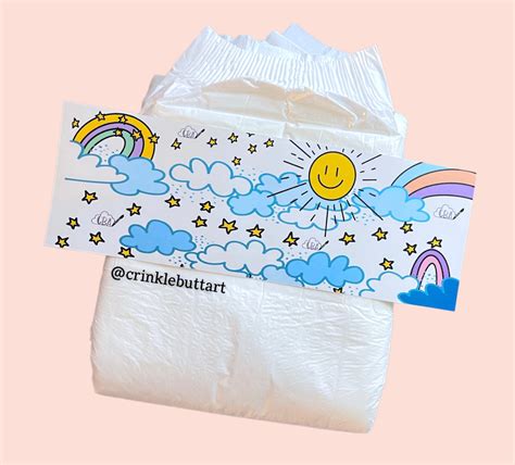 Abdl Vintage Stars And Rainbows Premium Diaper Tape Cba