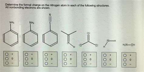 Solved Determine the formal charge on the nitrogen atom in | Chegg.com