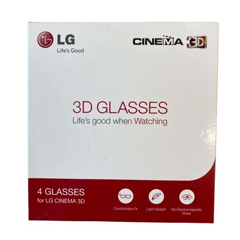 LG 3D Glasses 4 Pack - New In Box(s)