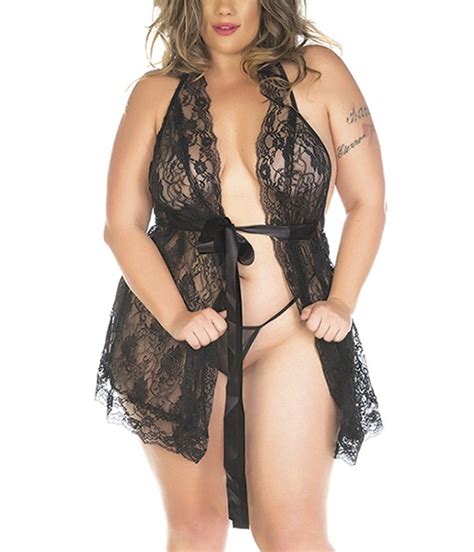 Camisola Luxo Pimenta Sexy Plus Size Lingerie Br