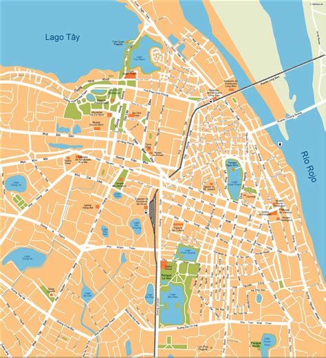 Hanoi Vector Map Vector World Maps