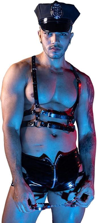 Amazon NOROYOY Men S Cosplay Sexy Underwear Police Costume Lingerie Pajamas Uniform Bar