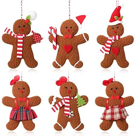 Amazon Doneace Christmas Ornaments Gingerbread Man Ornaments For