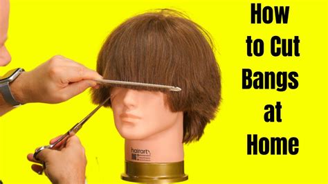 How To Cut Bangs At Home Thesalonguy Youtube