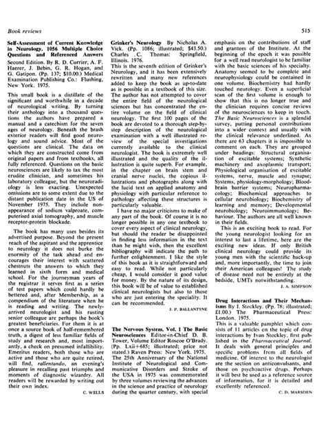 Self Assessment Of Current Knowledge In Neurology 1056 Multiple Choice