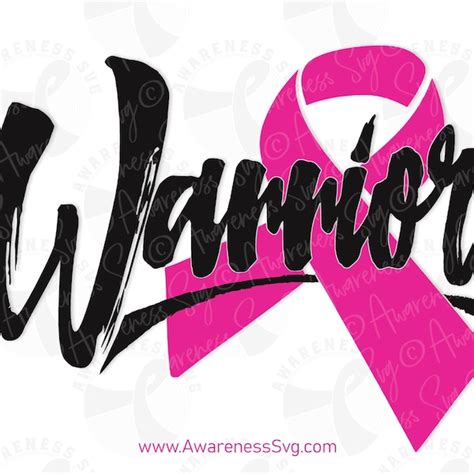 Cancer Warrior Svg Etsy