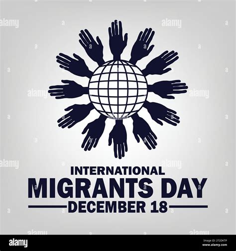 International Migrants Day Vector Illustration December 18 Suitable